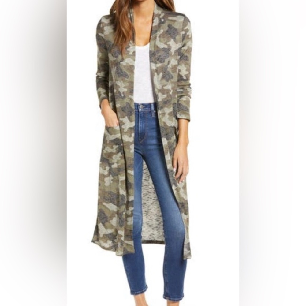 Camouflage Long Cardigan